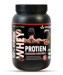 Ultimate 100% Whey Protien I Added Ayurvedic Herbs for Strength and Energy I Sugar Free I Chocolate Flavour